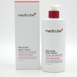 MEDICUBE Red Acne Body Wash 2.0 400ml Salicylic Acid & Niacinamide Body Wash NIB